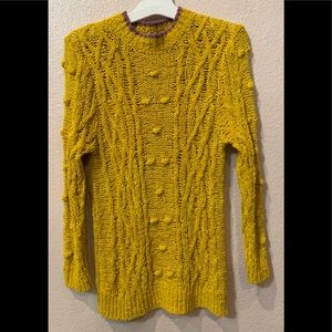 ZARA GIRLS CABLE KNIT LIGHTWEIGHT SWEATER SIZE 9
